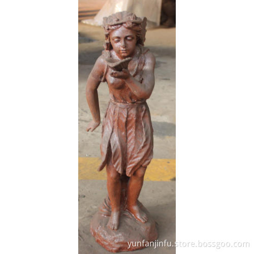 angel cast iron garden ornament